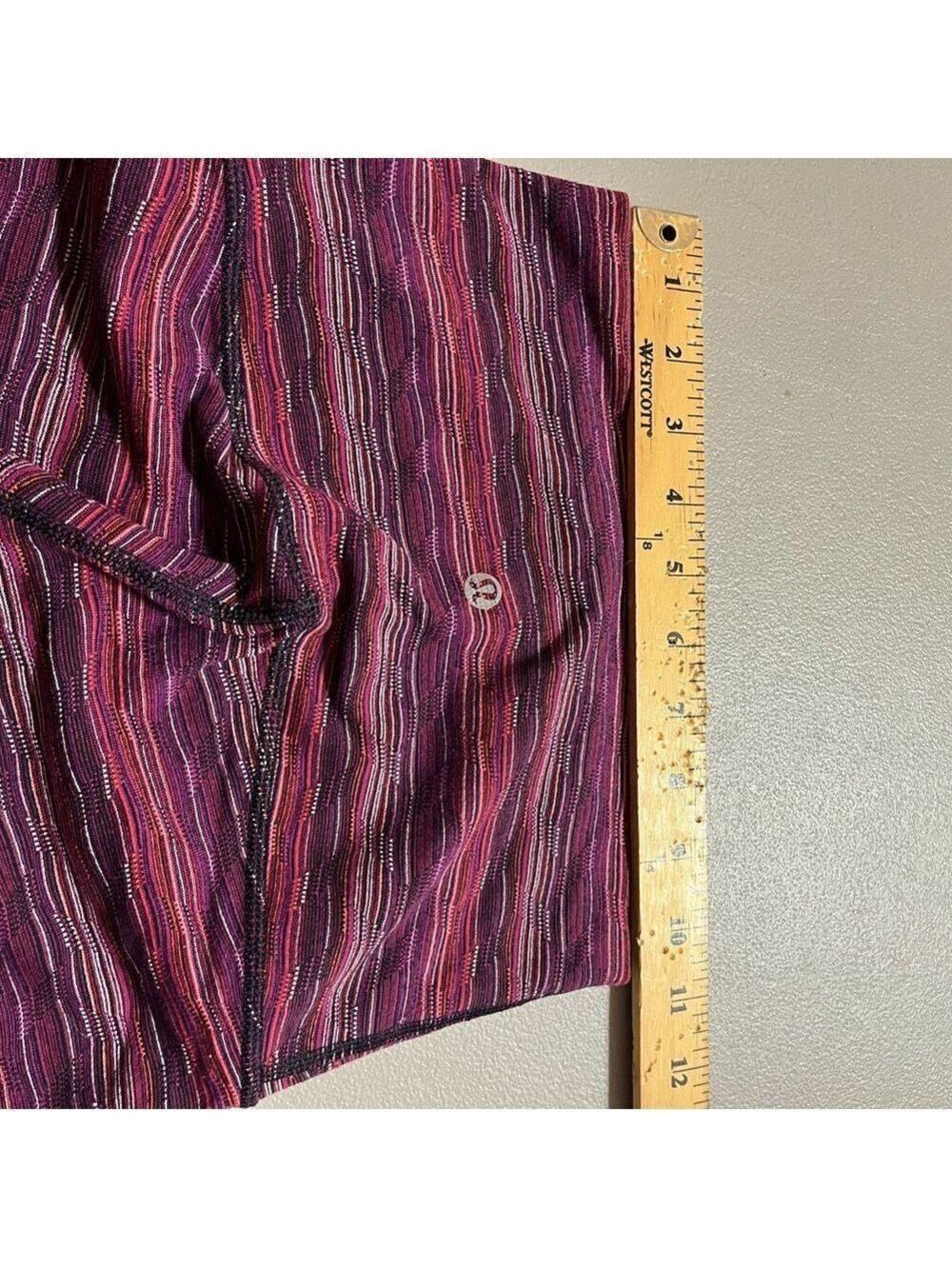 COPY - Lululemon Striped Purple Leggings - Picture 3 of 5